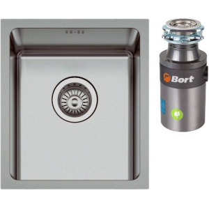 Комплект Мойка кухонная Seaman Eco Roma SMR-4438A + Измельчитель Bort Titan 4000 Plus