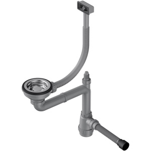 Сифон для мойки Omoikiri WK-1-S-IN нержавеющая сталь Сифон для мойки Omoikiri WK-1-S-IN нержавеющая сталь