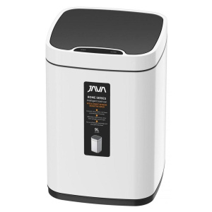 Мусорное ведро Java S-883-9W 9 л, белое Мусорное ведро Java S-883-9W 9 л, белое