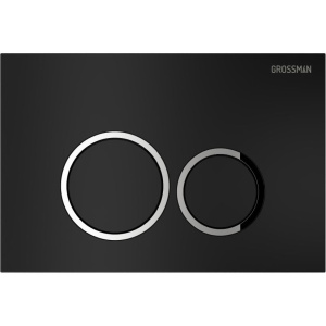 Кнопка смыва Grossman Galaxy черная матовая