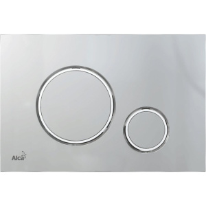 Кнопка смыва AlcaPlast Thin THIN M772 хром матовый / хром глянцевый