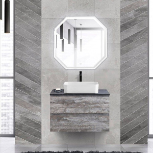 Мебель для ванной Cezares Molveno 46 80 legno grigio, со столешницей Мебель для ванной Cezares Molveno 46 80 legno grigio, со столешницей