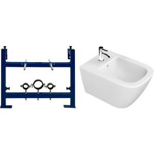 Комплект Биде STWORKI Карлстад 5611 + Инсталляция 540201