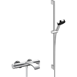 Смеситель для ванны с душем Hansgrohe Vivenis 75420000 + Душевой гарнитур Hansgrohe Pulsify Relaxation 105 3jet 24170000 Смеситель для ванны с душем Hansgrohe Vivenis 75420000 + Душевой гарнитур Hansgrohe Pulsify Relaxation 105 3jet 24170000