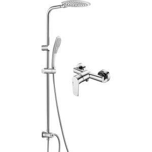 Душевая стойка Wasserkraft Dill A045 + Смеситель для душа Wasserkraft Dill 6102