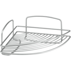 Полка Metaltex Onda 46.02.01 угловая, серебро, с креплениями