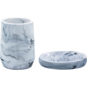 Набор Ridder Toscana Стакан Ridder Toscana 2154101 белый + Мыльница Ridder Toscana 2154301 белая