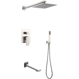 Душевой комплект РМС Sus129 SUS129-2S С ВНУТРЕННЕЙ ЧАСТЬЮ, для ванны с душем, нержавеющая сталь Душевой комплект РМС Sus129 SUS129-2S С ВНУТРЕННЕЙ ЧАСТЬЮ, для ванны с душем, нержавеющая сталь