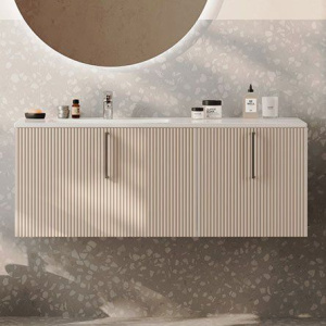 Тумба с раковиной Sanvit Рольф 120 белая, L