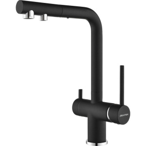 Смеситель для кухни Paulmark Serpentine Se213222-418, черный