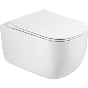 Унитаз подвесной Art&Max Monza AM232CHR/SC с микролифтом, белый