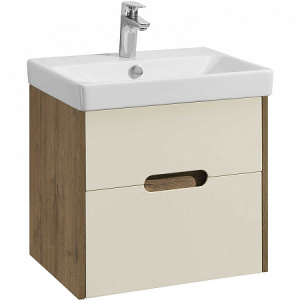 Тумба с раковиной Aquaton Нортон 55 1A2542K0OLVG0 бежевая, дуб велл