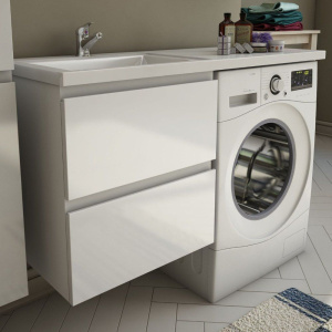 Тумба с раковиной Эстет Dallas Luxe 110 L подвесная, 2 ящика