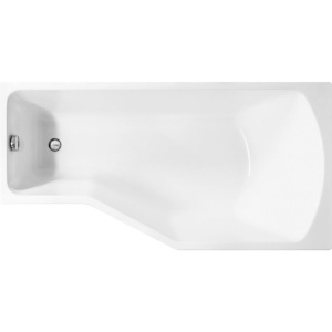 Акриловая ванна Marka One Convey R 150x75 см, с ножками, асимметричная