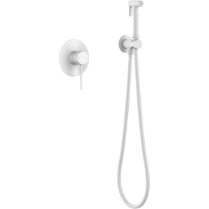 Гигиенический душ Timo Saona 2389/16SM со смесителем, С ВНУТРЕННЕЙ ЧАСТЬЮ, матовый белый