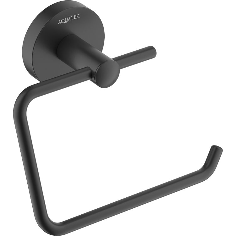 Держатель туалетной бумаги Акватек Оберон AQ4218MB матовый черный Держатель туалетной бумаги Акватек Оберон AQ4218MB матовый черный