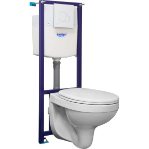 Комплект Santeri Альфа кнопка белая