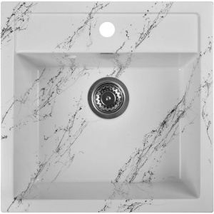 Мойка кухонная Wisent WA11-12 мрамор бело-черный