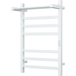 Полотенцесушитель электрический Bauedge Hotel Shelf R с полкой, 50х80, белый полуматовый Полотенцесушитель электрический Bauedge Hotel Shelf R с полкой, 50х80, белый полуматовый
