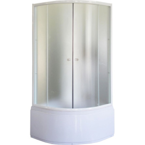 Душевой уголок Parly ZF80 80x80, с поддоном, профиль хром, стекло матовое