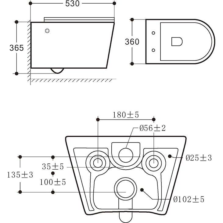 Купить Унитаз подвесной Art&Max Zoe AM9322C1CHR/SC с микролифтом, белый в Москве с доставкой Унитаз подвесной Art&Max Zoe AM9322C1CHR/SC с микролифтом, белый