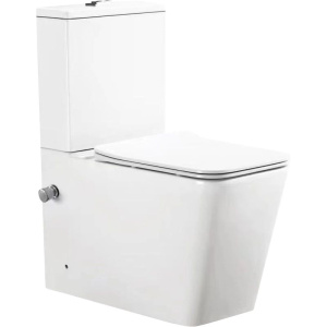 Унитаз-компакт SantiLine SL-5017SM-BD безободковый, с микролифтом, с функцией биде