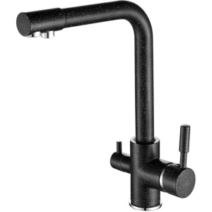 Смеситель для кухни Fashun A4352-7 с краном для питьевой воды, черный