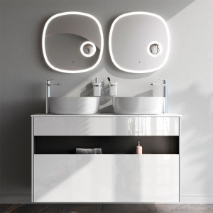 Мебель для ванной AM.PM Func 120 белый глянец, со столешницей, раковина M8FWCC30430WG