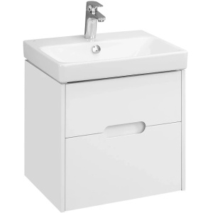 Тумба с раковиной Aquaton Оливия 55 1A2542K0OL010 белая матовая