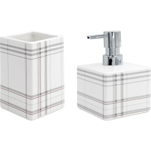 Набор Ridder Scotty Стакан Ridder Scotty 2172100 белый + Дозатор Ridder Scotty 2172500 белый