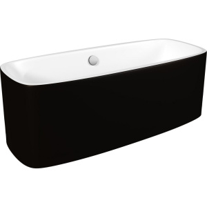 Акриловая ванна Grossman GR-2901B 170x75 см, отдельностоящая, с каркасом, со сливом-переливом, черная
