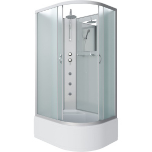 Душевая кабина Niagara Classic NG-2310-14LBKTG, 120х80 см, без крыши, с гидромассажем и тропическим  душем