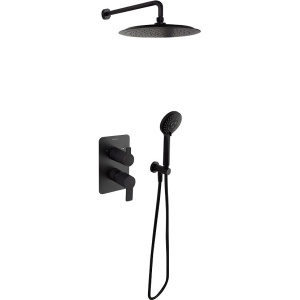 Душевой комплект Ramonsoler Blautherm 941502RP240NM С ВНУТРЕННЕЙ ЧАСТЬЮ, черный