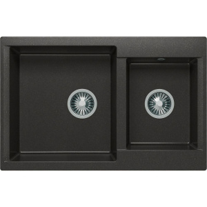 Мойка кухонная Polygran Brig 772 черная Мойка кухонная Polygran Brig 772 черная