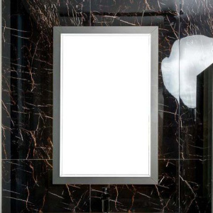 Зеркало Armadi Art Lucido 70x105 глянцевый графит, с подсветкой