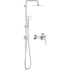 Душевая стойка Grohe BauFlow 27389002 + Смеситель для душа Grohe BauFlow 23632000