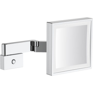 Косметическое зеркало Timo Selene 10076/00 с подсветкой, телескопическое, поворотное, хром