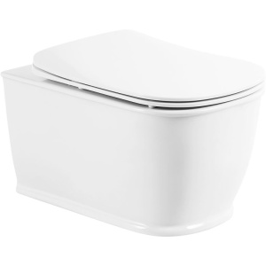 Унитаз подвесной BelBagno Prado BB10150CH безободковый, с микролифтом