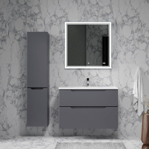 Мебель для ванной Raval Wector 90, подвесная, антрацит Мебель для ванной Raval Wector 90, подвесная, антрацит