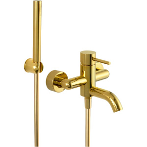 Смеситель для ванны с душем Remer X Style X02 золото глянцевое Смеситель для ванны с душем Remer X Style X02 золото глянцевое