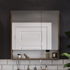 Зеркало-шкаф AQUATON Сканди 90 дуб рустикальный