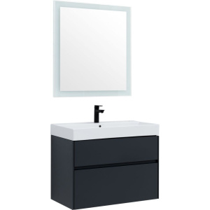 Мебель для ванной Aquanet Бруклин 85 антрацит Мебель для ванной Aquanet Бруклин 85 антрацит