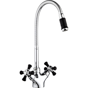 Смеситель для кухни РМС SL92BL SL92BL-279F хром, чёрный Смеситель для кухни РМС SL92BL SL92BL-279F хром, чёрный