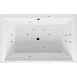 Акриловая ванна Excellent Crown Lux WAEX.CRO19.ULTRA 190x120 см, с гидромассажем, с каркасом, со сливом-переливом