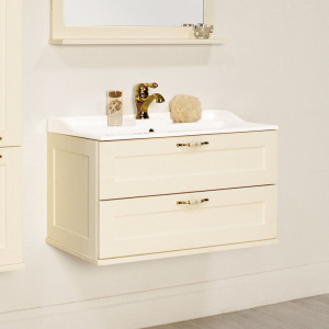 Тумба с раковиной AQUATON Леон 80 дуб бежевый Тумба с раковиной AQUATON Леон 80 дуб бежевый