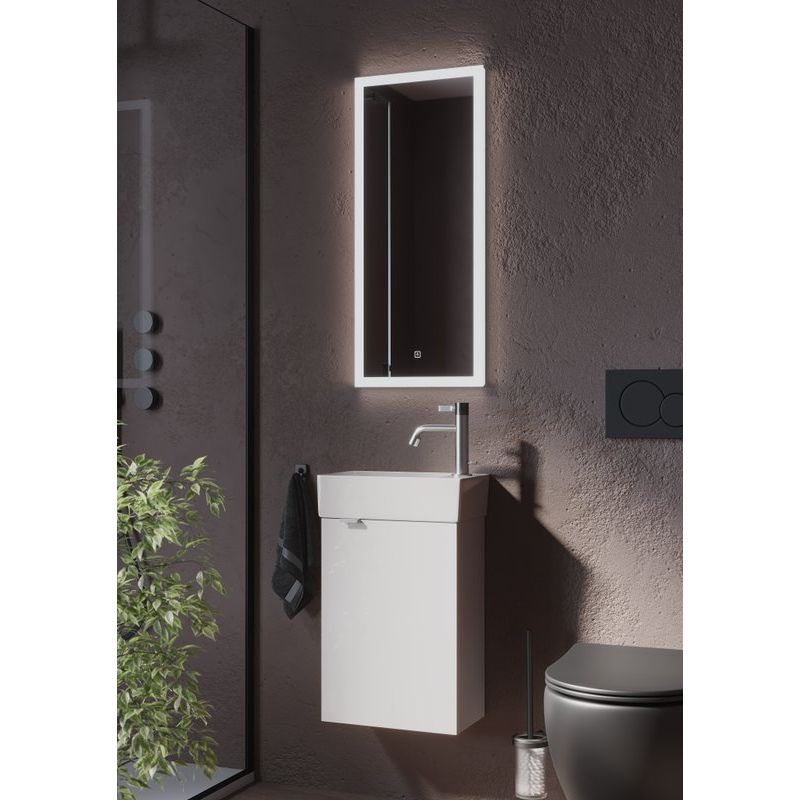 Купить Мебель для ванной комнаты Sancos Mini 35 R подвесная, белый глянец в Москве с доставкой Мебель для ванной комнаты Sancos Mini 35 R подвесная, белый глянец