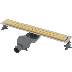 Душевой трап (лоток) Boheme Premium Trendy 80 см, матовое золото