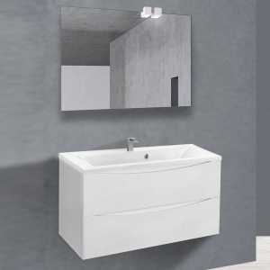 Мебель для ванной Vincea Mia 90 белая глянцевая Мебель для ванной Vincea Mia 90 белая глянцевая