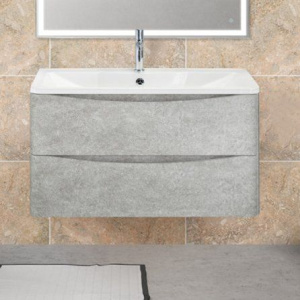 Тумба с раковиной BelBagno Acqua 80 подвесная, cemento verona grigio Тумба с раковиной BelBagno Acqua 80 подвесная, cemento verona grigio