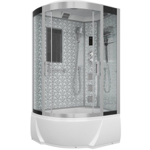 Душевая кабина Niagara Luxe 7712WR хром, металлик, с высоким поддоном, с сиденьем